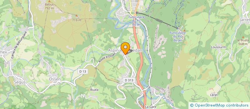 localisation de l'entreprise SCI CAPDEVIELLE  ASPIN-EN-LAVEDAN