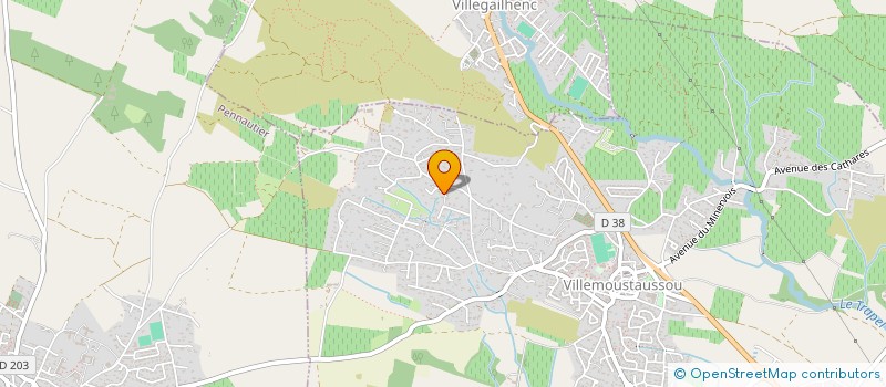 localisation de l'entreprise SCI CAPDEVILLE à VILLEMOUSTAUSSOU
