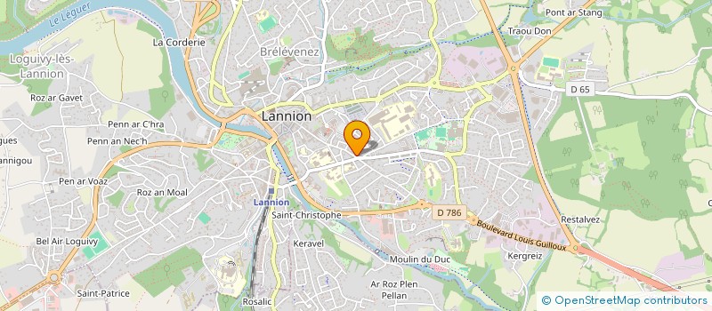 localisation de l'entreprise SCI CAPE  LANNION