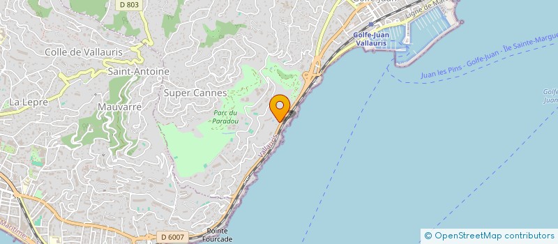 localisation de l'entreprise SCI CAPE à VALLAURIS
