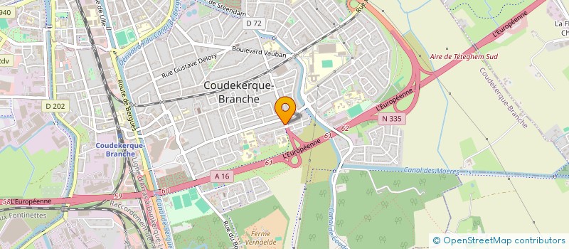 localisation de l'entreprise SCI CAPE  COUDEKERQUE-BRANCHE