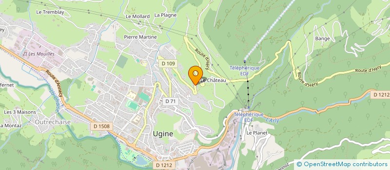 localisation de l'entreprise SCI CAPE SAVOIES  UGINE