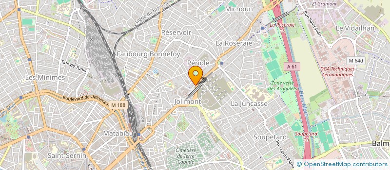 localisation de l'entreprise SCI CAPEB  TOULOUSE