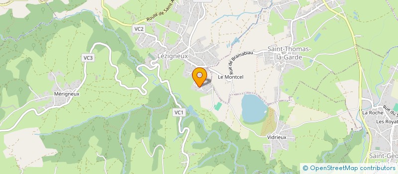 localisation de l'entreprise SCI CAPEDMA  LEZIGNEUX