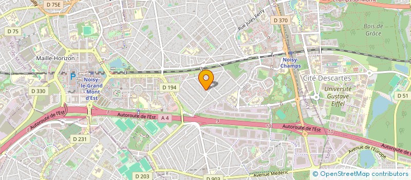 localisation de l'entreprise SCI CAPELAS  NOISY-LE-GRAND