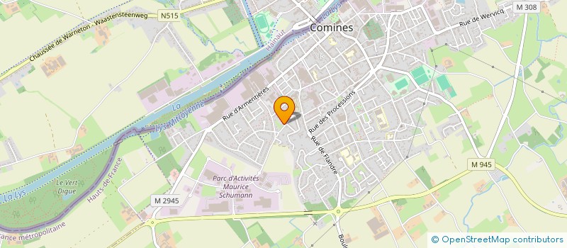 localisation de l'entreprise SCI CAPELLE  COMINES