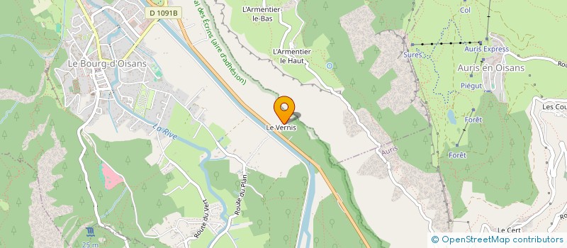 localisation de l'entreprise SCI CAPELLI  LE BOURG D'OISANS