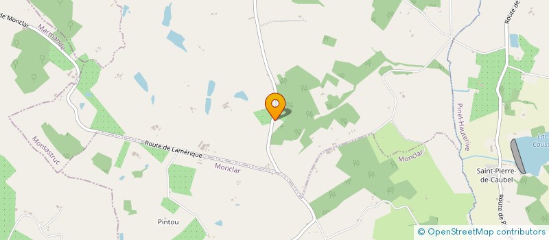 localisation de l'entreprise SCI CAPES  MONTASTRUC