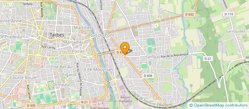 localisation de l'entreprise SCI CAPES  SEMEAC