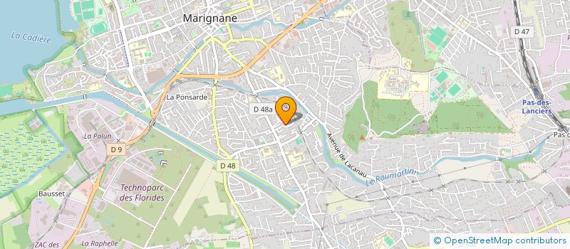 localisation de l'entreprise SCI CAPGIS  MARIGNANE