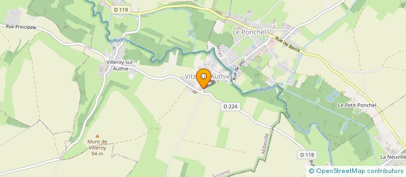 localisation de l'entreprise SCI CAPHAP  VITZ-SUR-AUTHIE