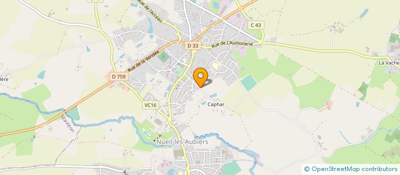 localisation de l'entreprise SCI CAPHAR LA MINAUDIERE  NUEIL-LES-AUBIERS