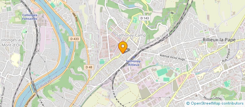 localisation de l'entreprise SCI CAPHI  SATHONAY-CAMP