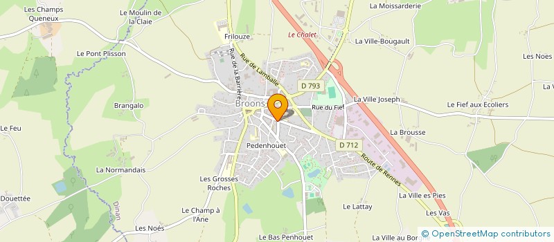 localisation de l'entreprise SCI CAPHI  BROONS