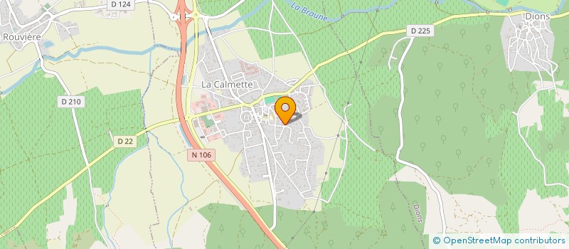 localisation de l'entreprise SCI CAPHICA  LA CALMETTE