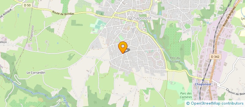 localisation de l'entreprise SCI CAPHIMES  CHAPONOST