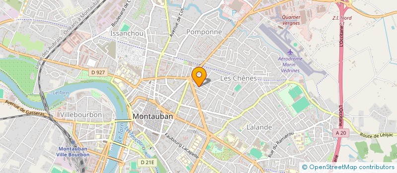 localisation de l'entreprise SCI CAPI  MONTAUBAN