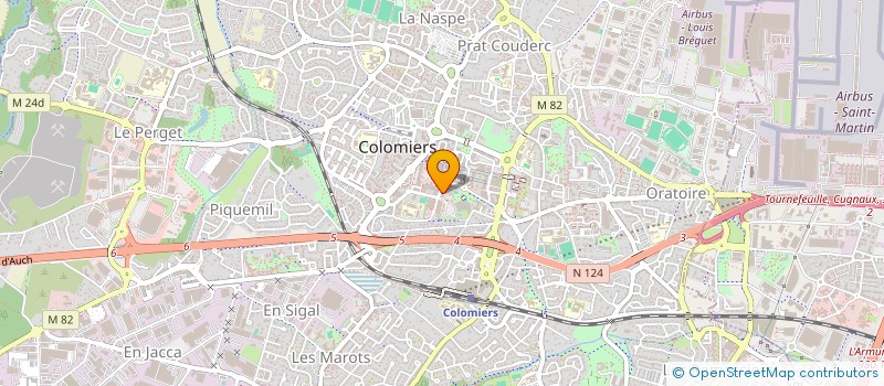 localisation de l'entreprise SCI CAPI à COLOMIERS