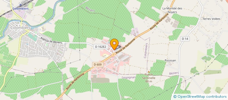 localisation de l'entreprise SCI CAPI à COLOMBIERS