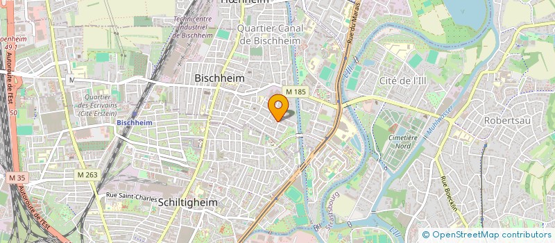 localisation de l'entreprise SCI CAPI  BISCHHEIM