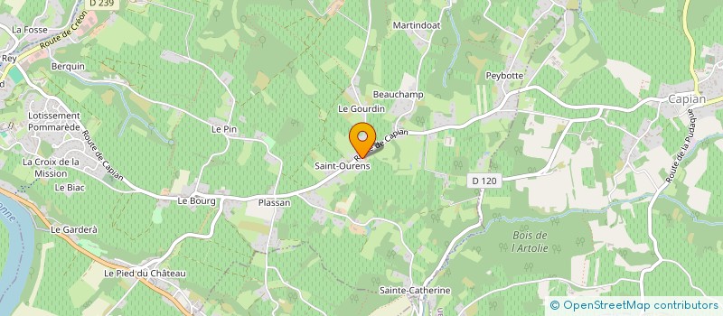 localisation de l'entreprise SCI CAPIAN  LANGOIRAN