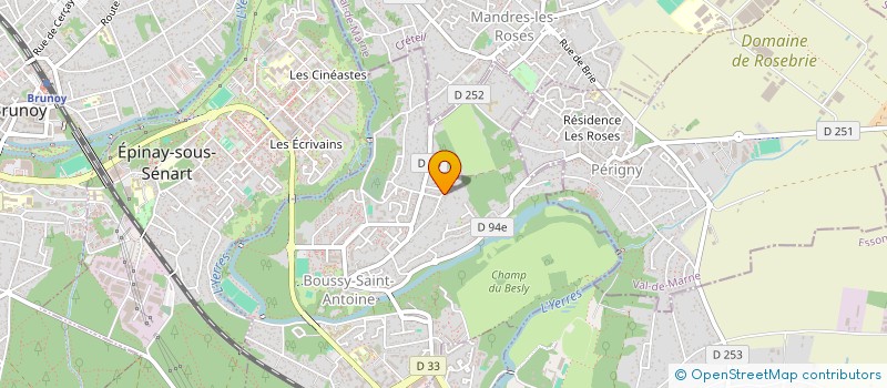 localisation de l'entreprise SCI CAPIBARA  BOUSSY-SAINT-ANTOINE