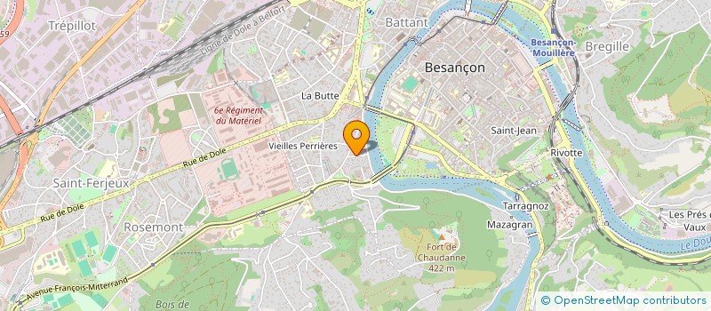 localisation de l'entreprise SCI CAPIPHARMA  BESANCON