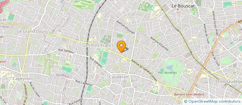 localisation de l'entreprise SCI CAPITAL PRESTIGE INVEST  BORDEAUX