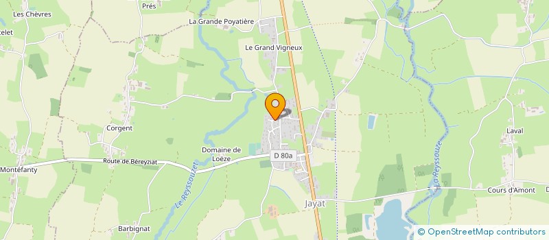 localisation de l'entreprise SCI CAPITAL VARIABLE ALKEMA  JAYAT