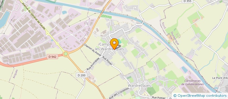 localisation de l'entreprise SCI CAPITAL VARIABLE SOLFIMIX  CAMPAGNE-LES-WARDRECQUES