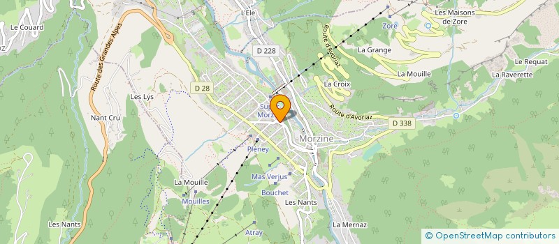 localisation de l'entreprise SCI CAPITALE 2 CTRE COMM MORZINE à MORZINE