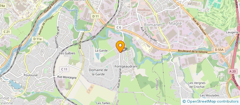 localisation de l'entreprise SCI CAPITOL à LIMOGES
