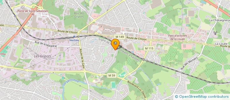 localisation de l'entreprise SCI CAPITOLE ATLANTIQUE  VERTOU