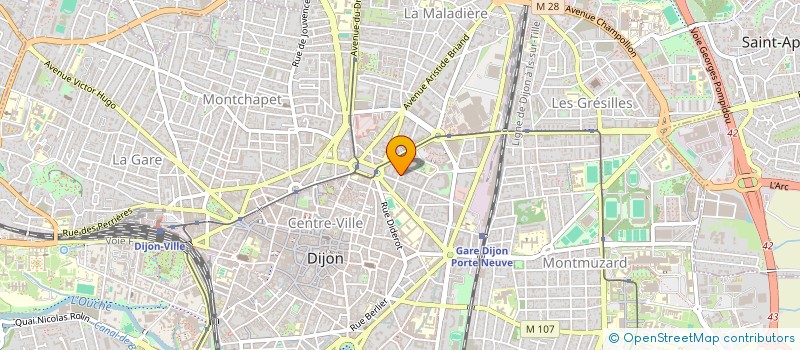 localisation de l'entreprise SCI CAPKINE 21 à DIJON