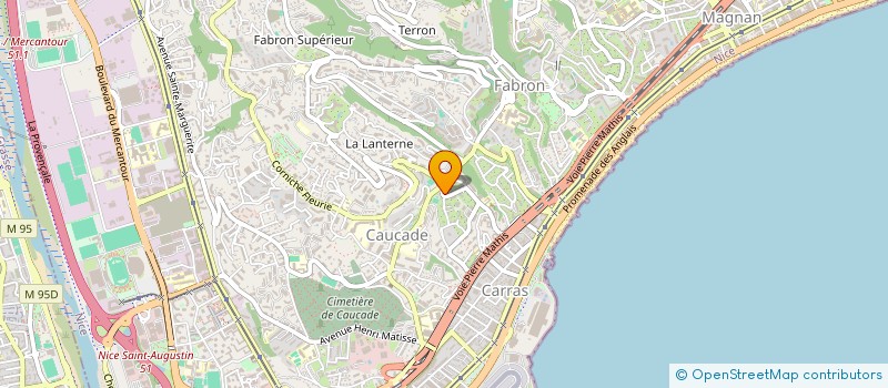 localisation de l'entreprise SCI CAPLA à NICE