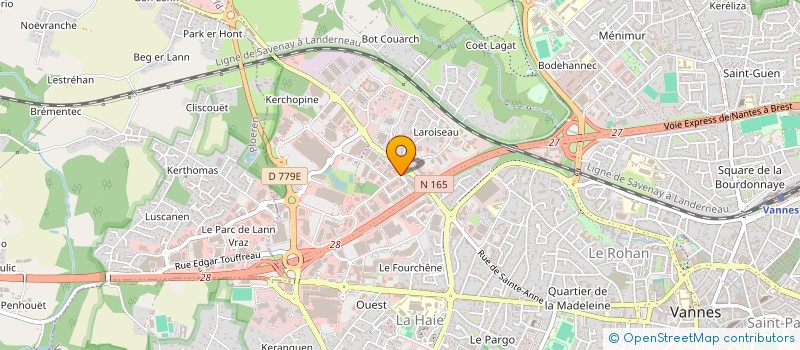 localisation de l'entreprise SCI CAPLANN 2 à VANNES