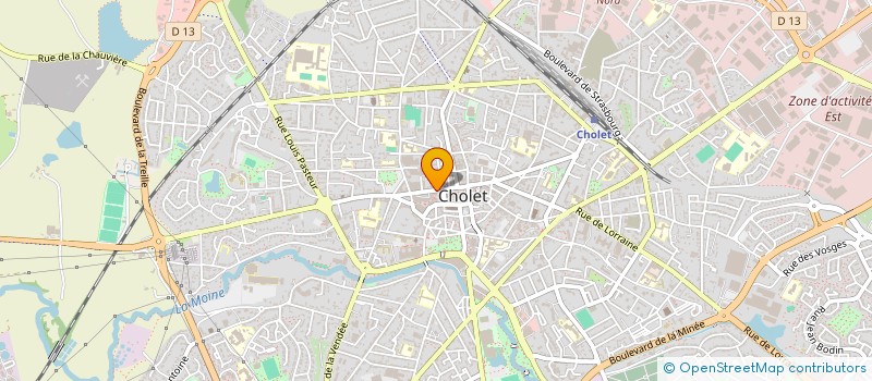 localisation de l'entreprise SCI CAPOERA  CHOLET