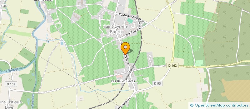 localisation de l'entreprise SCI CAPONIERE  BELLEVIGNE-LES-CHATEAUX