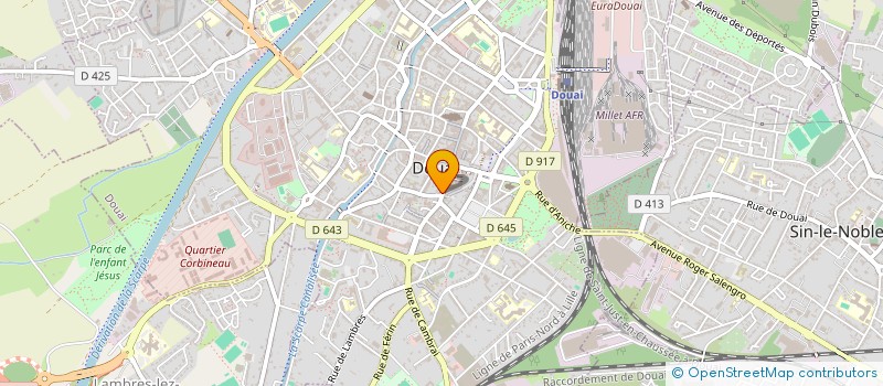 localisation de l'entreprise SCI CAPP à DOUAI