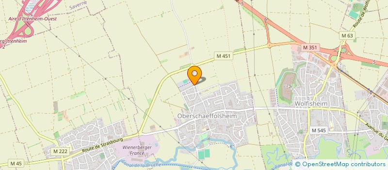 localisation de l'entreprise SCI CAPPELLA  OBERSCHAEFFOLSHEIM