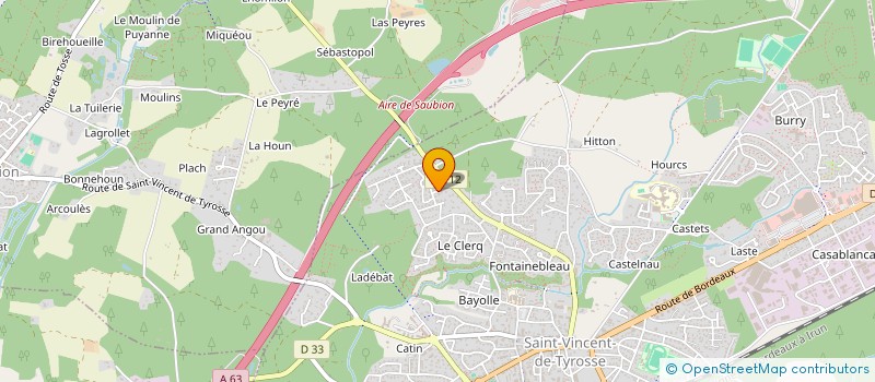 localisation de l'entreprise SCI CAPRA à SAINT-VINCENT-DE-TYROSSE