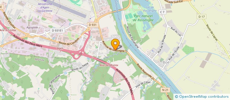 localisation de l'entreprise SCI CAPRI  LE PASSAGE