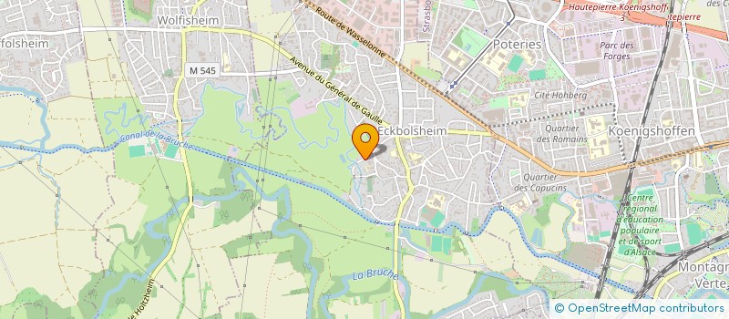 localisation de l'entreprise SCI CAPRI  ECKBOLSHEIM