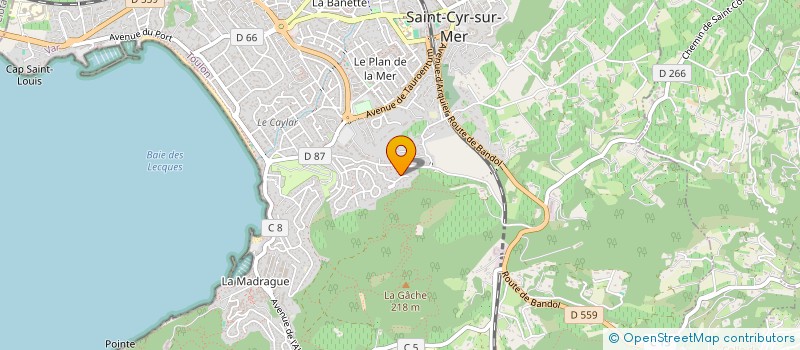 localisation de l'entreprise SCI CAPRI à SAINT-CYR-SUR-MER