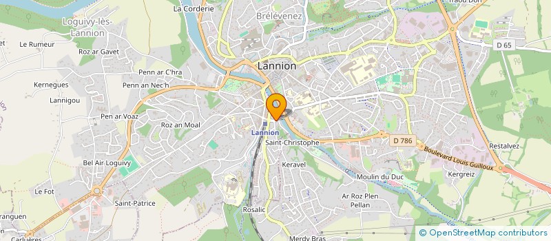 localisation de l'entreprise SCI CAPRICA  LANNION