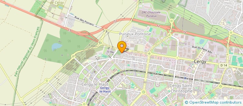 localisation de l'entreprise SCI CAPRICE  CERGY