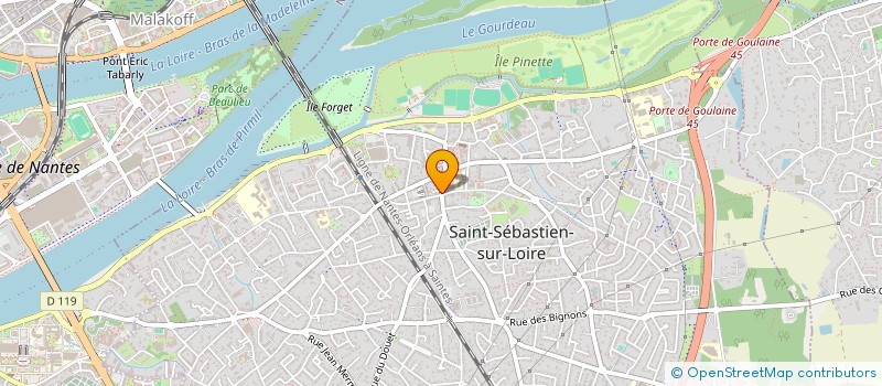 localisation de l'entreprise SCI CAPRICE COIFFURE à SAINT-SEBASTIEN-SUR-LOIRE