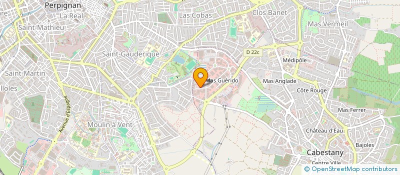 localisation de l'entreprise SCI CAPRICORNE  CABESTANY