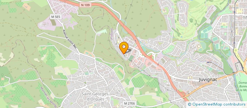 localisation de l'entreprise SCI CAPRICORNE  JUVIGNAC