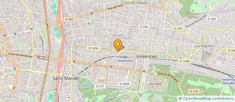 localisation de l'entreprise SCI CAPRICORNE à VINCENNES
